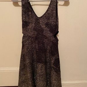 Dry Goods XS Skater Dress faux glitter